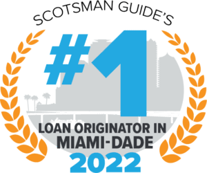 2022 #1 loan originator Miami-Dade Badge