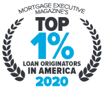 Mortgage Executive Magazine 2020 Top 1% Badge