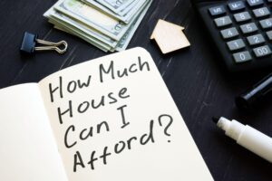 Notebook that asks How much house can I afford?